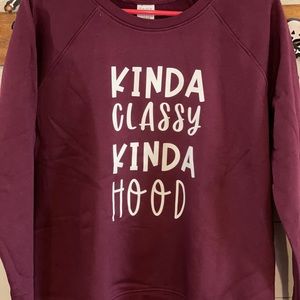 Maroon handmade sweatshirt